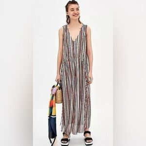 Zara semi sheer knit dress